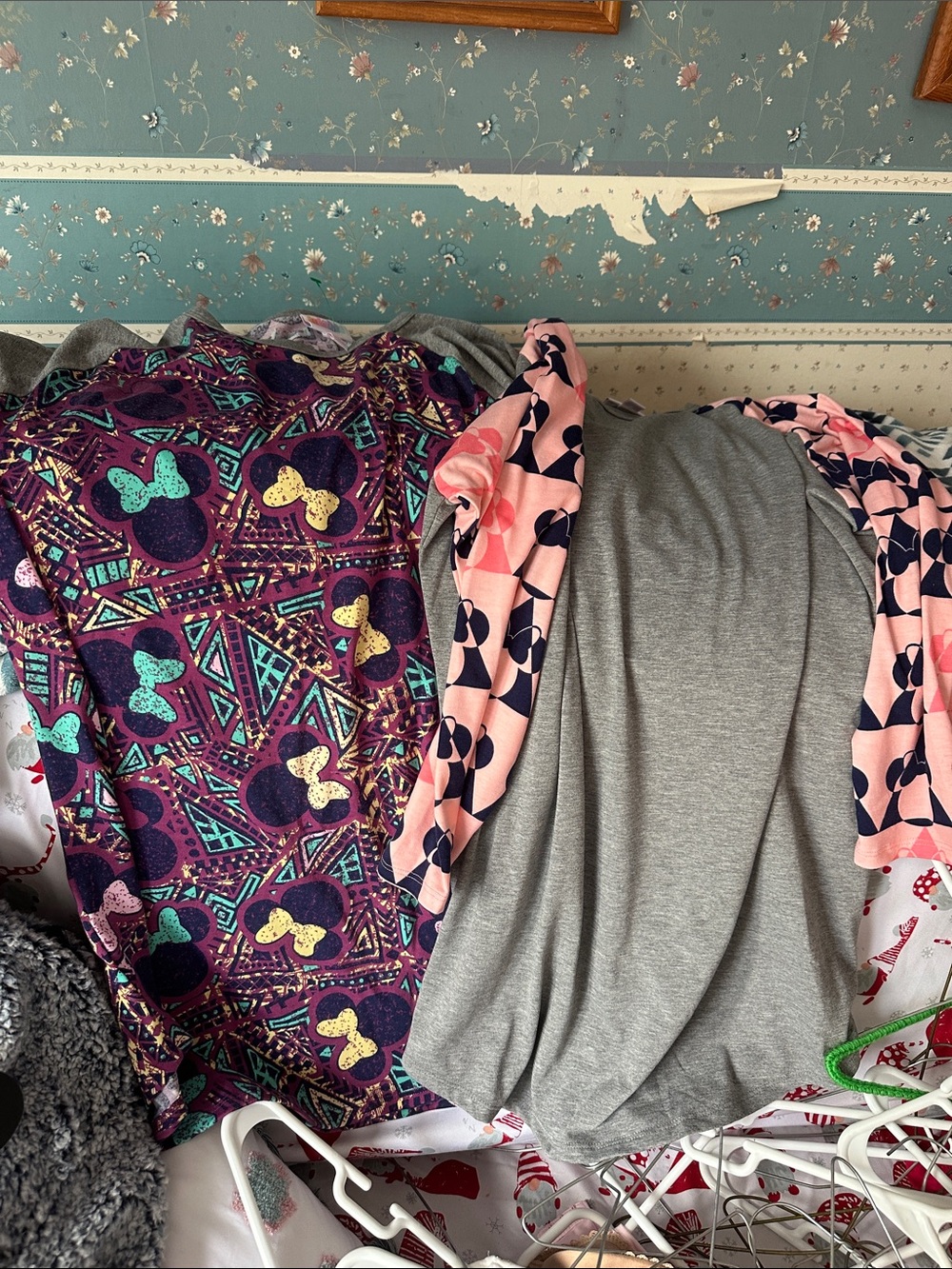 LuLaRoe Girls' Purple, Pink and Gray Patterned Sweaters